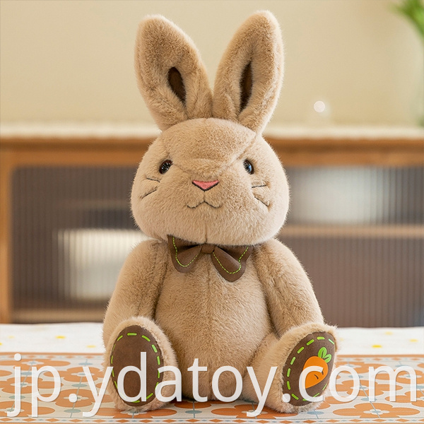 Cute plush brown rabbit
